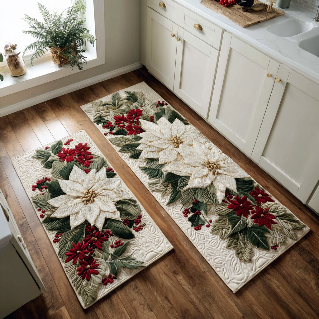 Tapis de cuisine antidérapant – Tapis d'hiver avec flocons de neige NCU0TD1729