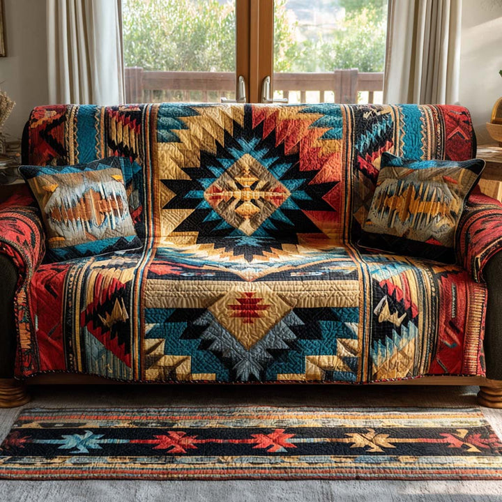 Housse de canapé matelassée – avec motif sud-ouest NCU0XD1830