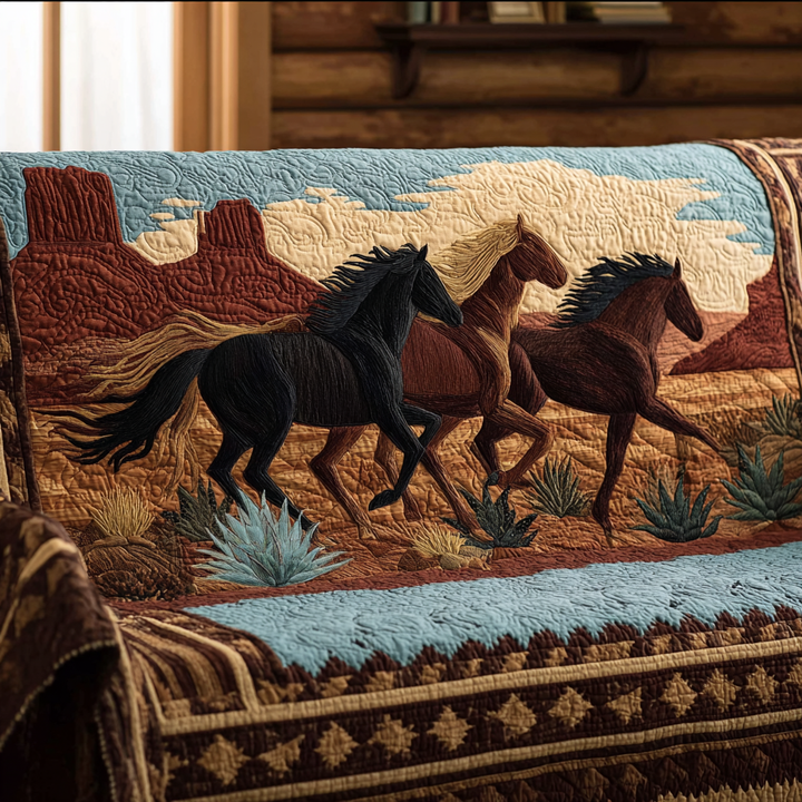 Housse de canapé matelassée – avec cheval au galop NCU0DK11113
