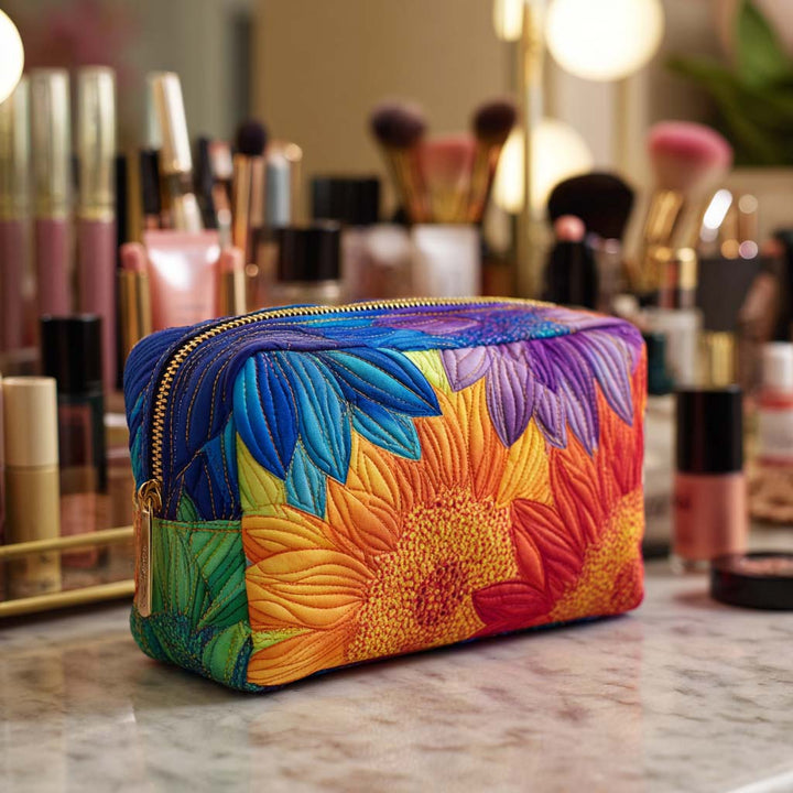 Trousse de maquillage matelassée avec motif d'été NCU0NT10239