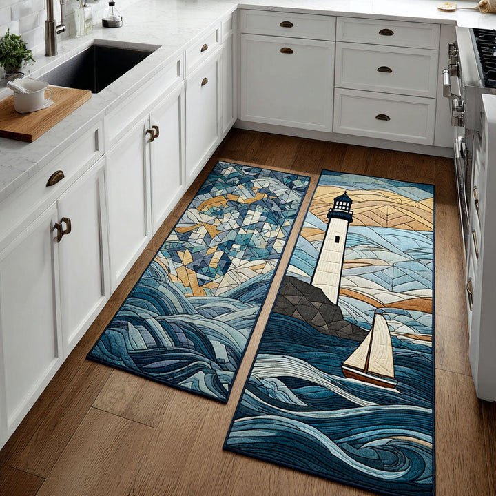 Tapis de cuisine antidérapant – phare ensoleillé NCU0DK11805