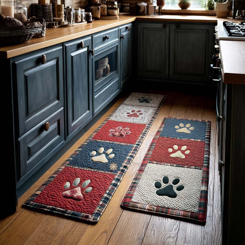 Tapis de cuisine antidérapant – petites empreintes de pattes NCU0NT11400