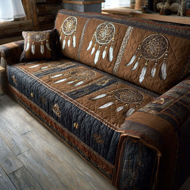 Housse de canapé matelassée – avec motif tribal nocturne NCU0PT11210
