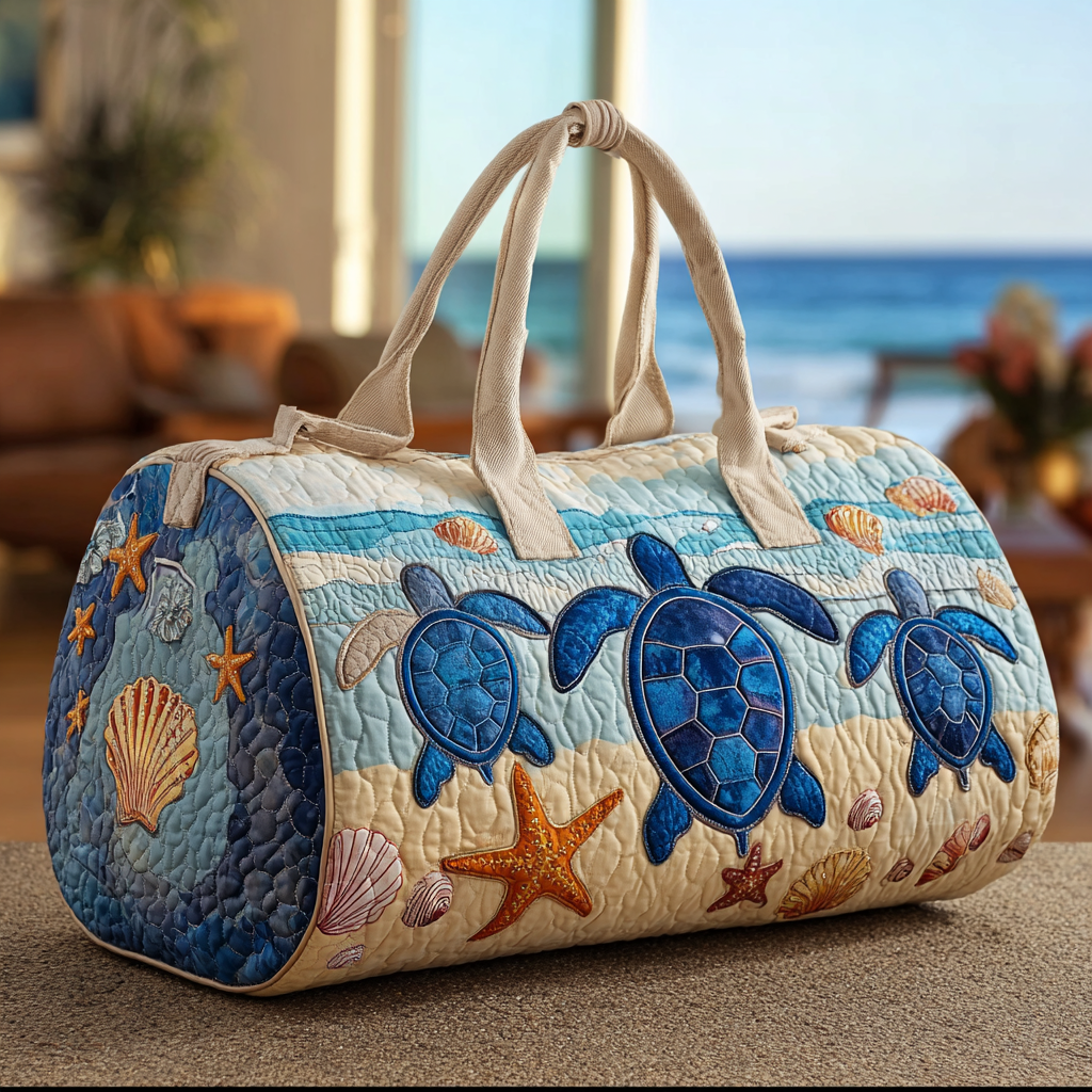 Sac de voyage matelassé – Tortue de mer