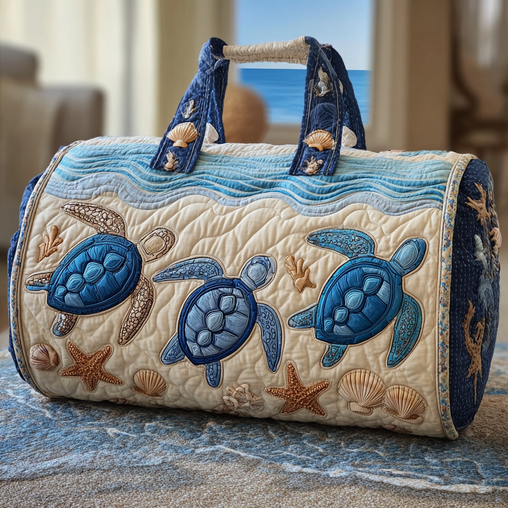 Sac de voyage matelassé – Tortue de mer II