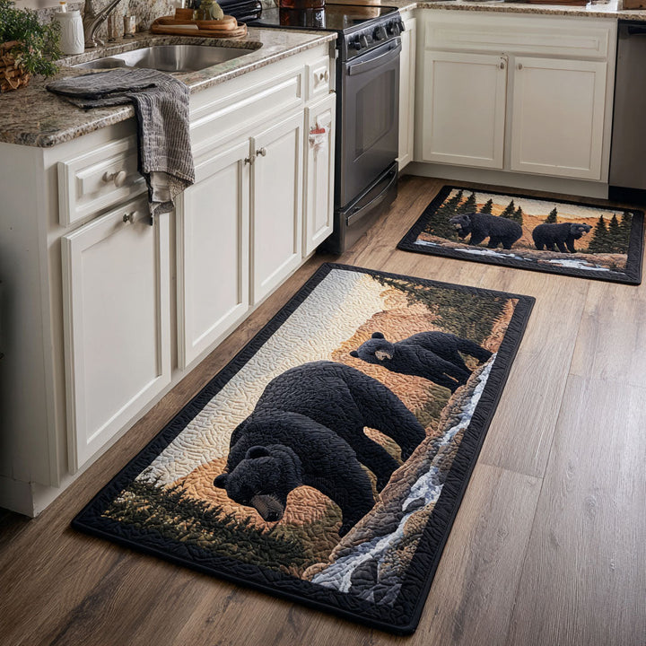 Tapis de cuisine antidérapant – Ours au style naturel NCU0DK11677