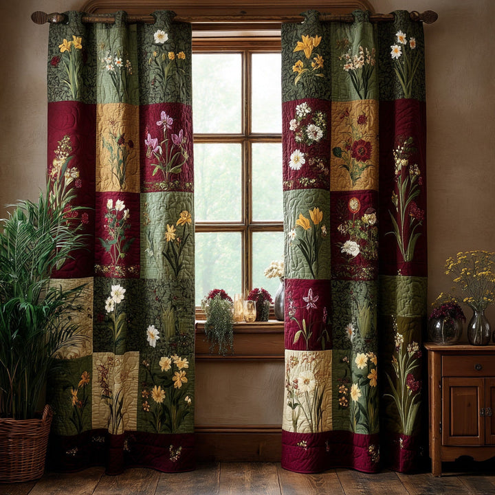 Rideaux matelassés – Rêves de fleurs sauvages NCU0PT11231