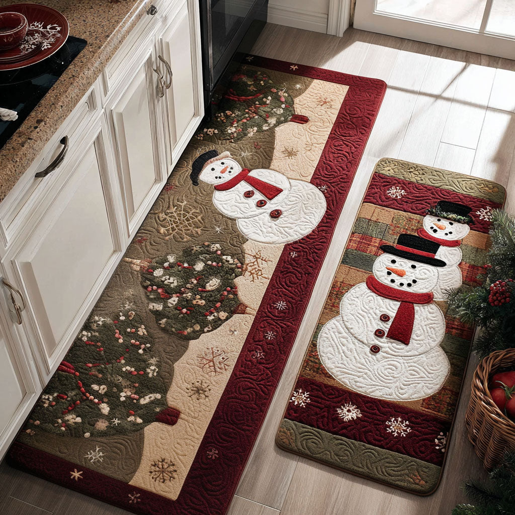 Tapis de cuisine antidérapant – Joyeux pour l'hiver NCU0PT10162