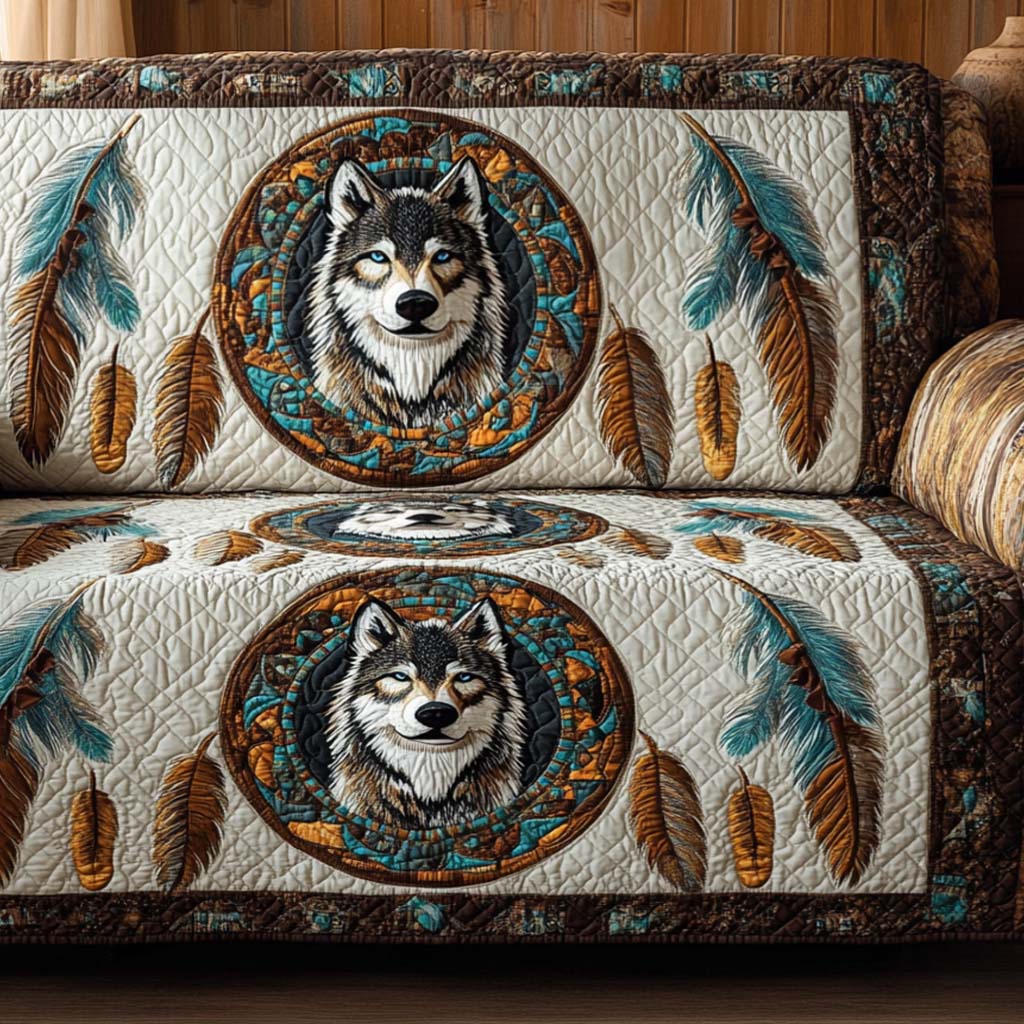 Housse de canapé matelassée – avec motif décoratif NCU0VT284
