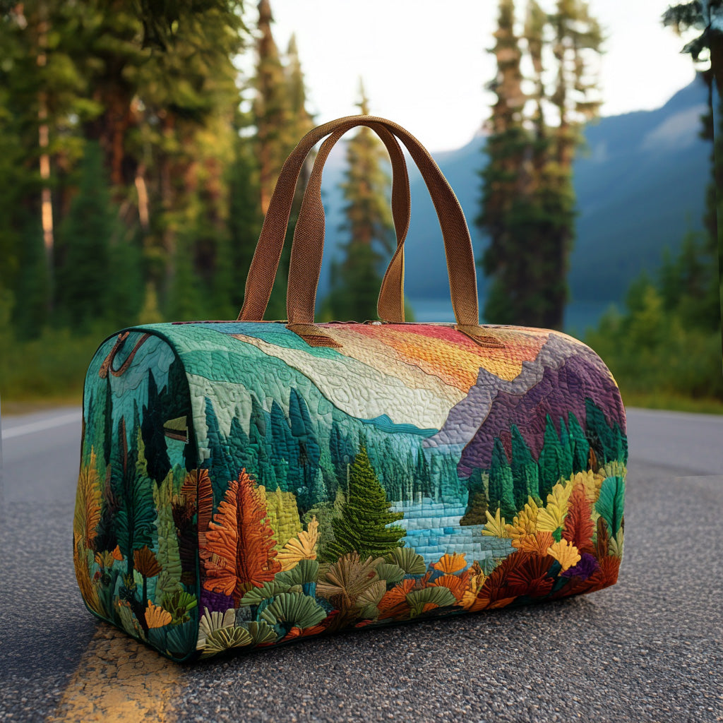 Sac de voyage matelassé – Forêt lumineuse