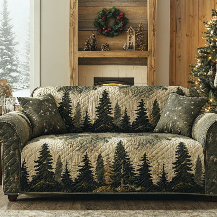 Housse de canapé matelassée – avec motif forêt paisible NCU0DV8619
