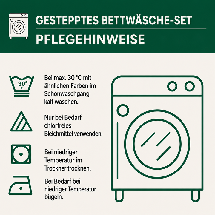 Ensemble de literie matelassé 3 pièces – Refuge confortable