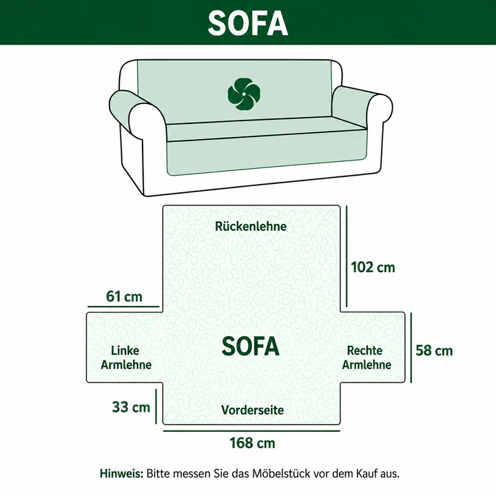 Housse de canapé matelassée – avec motif céleste NCU0TV576