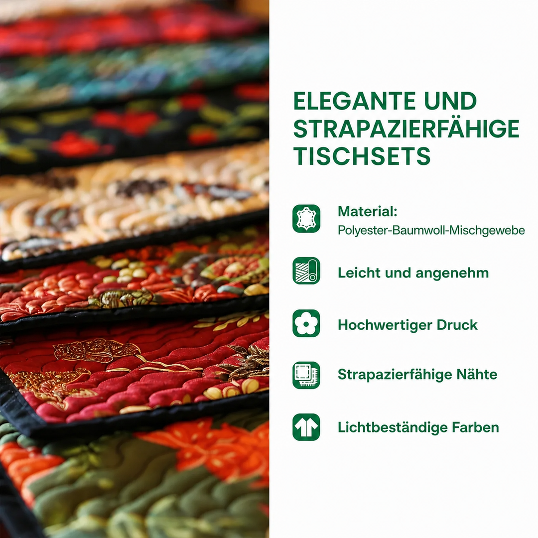 Sets de table matelassés – Fleurs chaleureuses NCU0DV2941