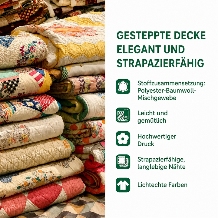Couverture Matelassée – Patchwork Poney NCU0PT4466