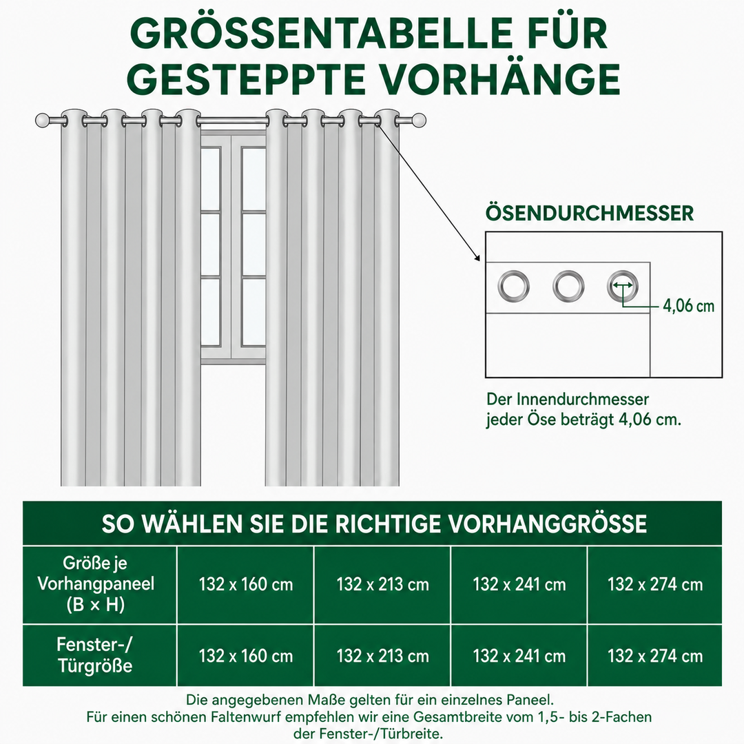Rideaux matelassés – Forêt NCU0VT331