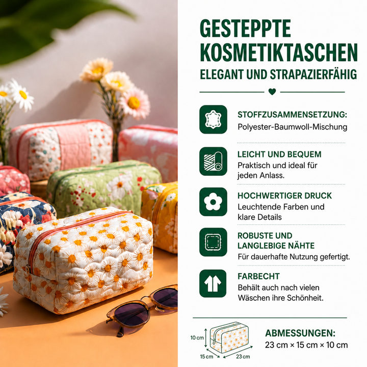 Trousse de maquillage matelassée avec ailes colorées NCU0NT10159