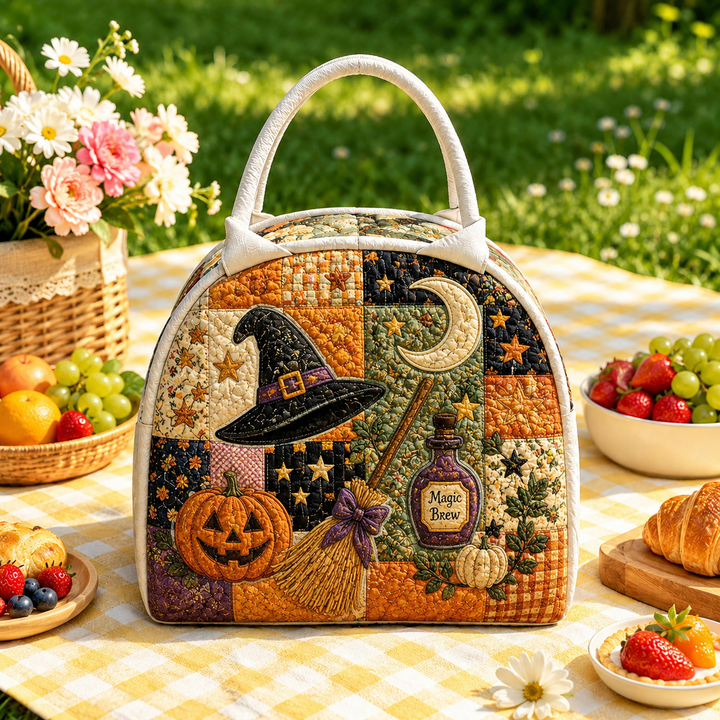 Sac à goûter matelassé – Chapeau de sorcière et potion magique