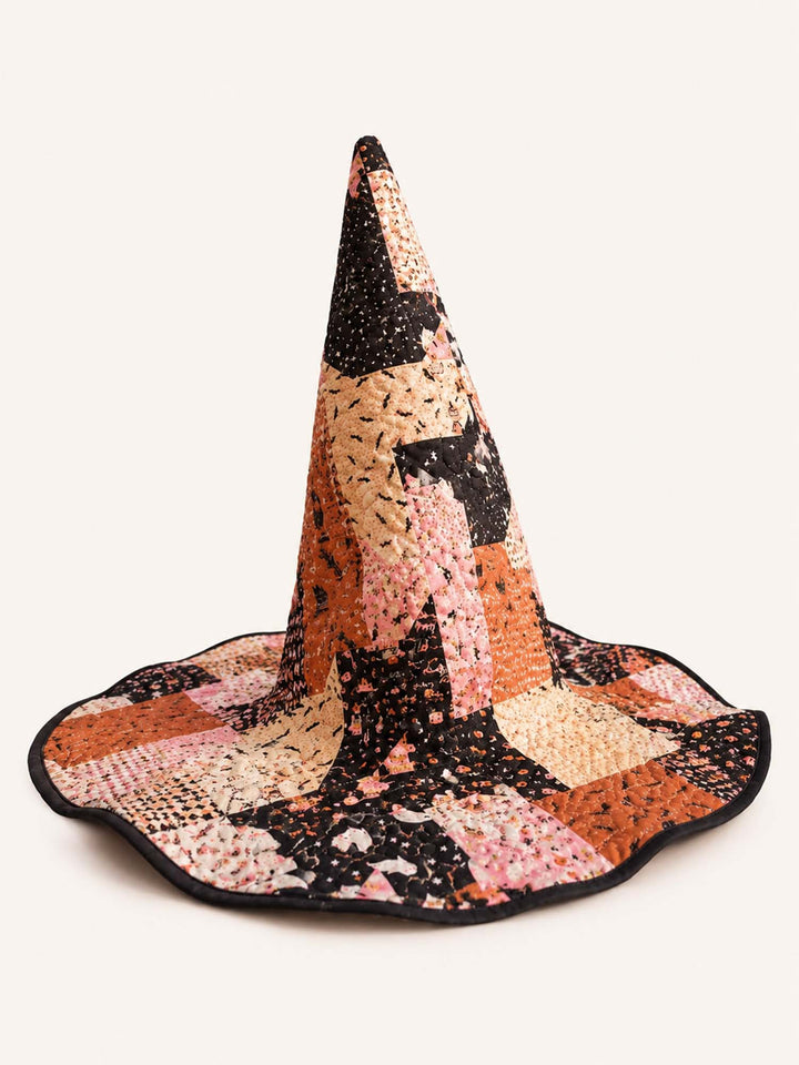 Chapeau de sorcière matelassé fait main – Patchwork d'Halloween mignon