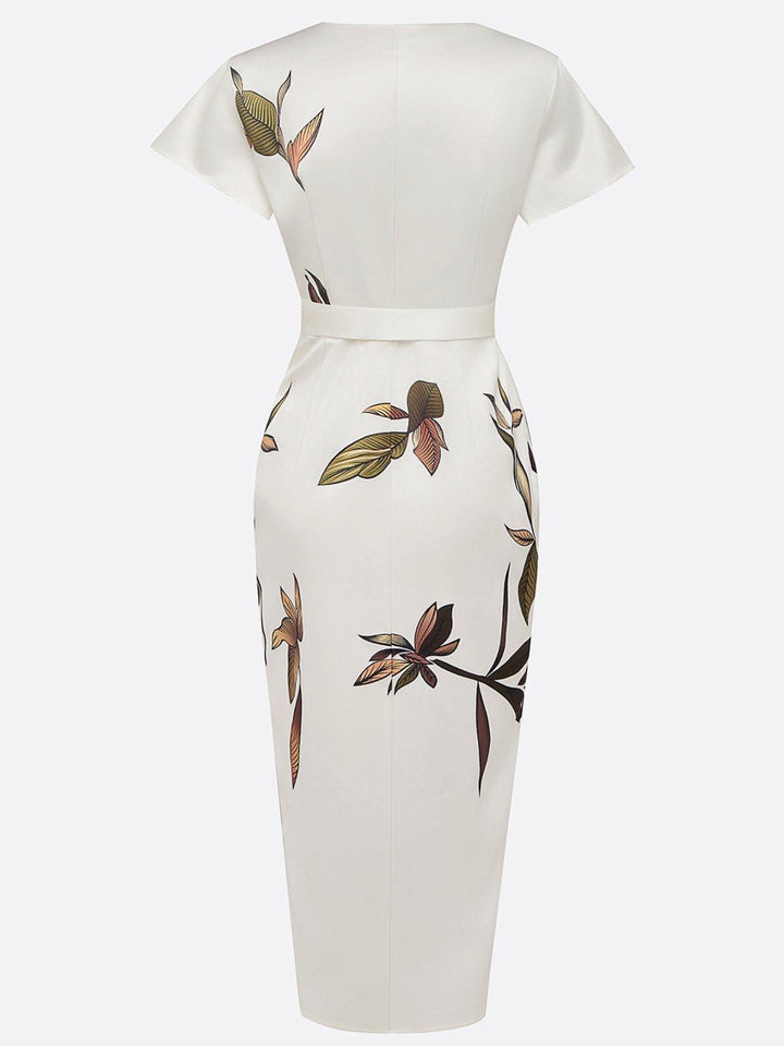 Amelia | Robe portefeuille florale élégante