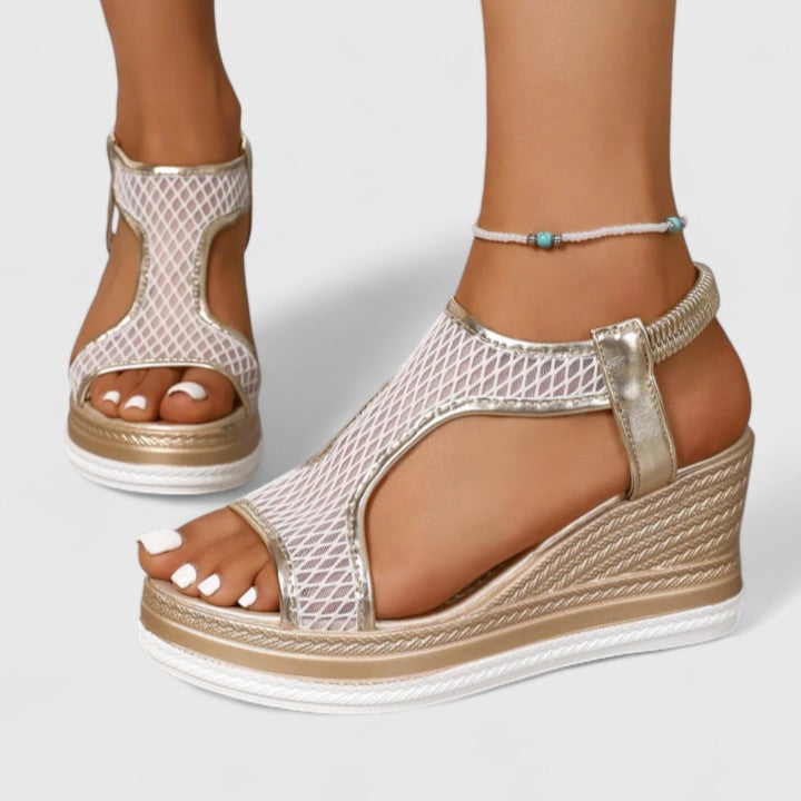 Jessica | Sandales orthopédiques à talon compensé