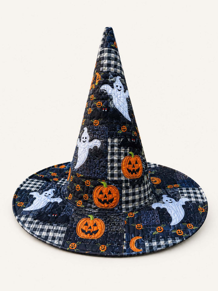 Chapeau de sorcière matelassé fait main – Fantômes d'Halloween