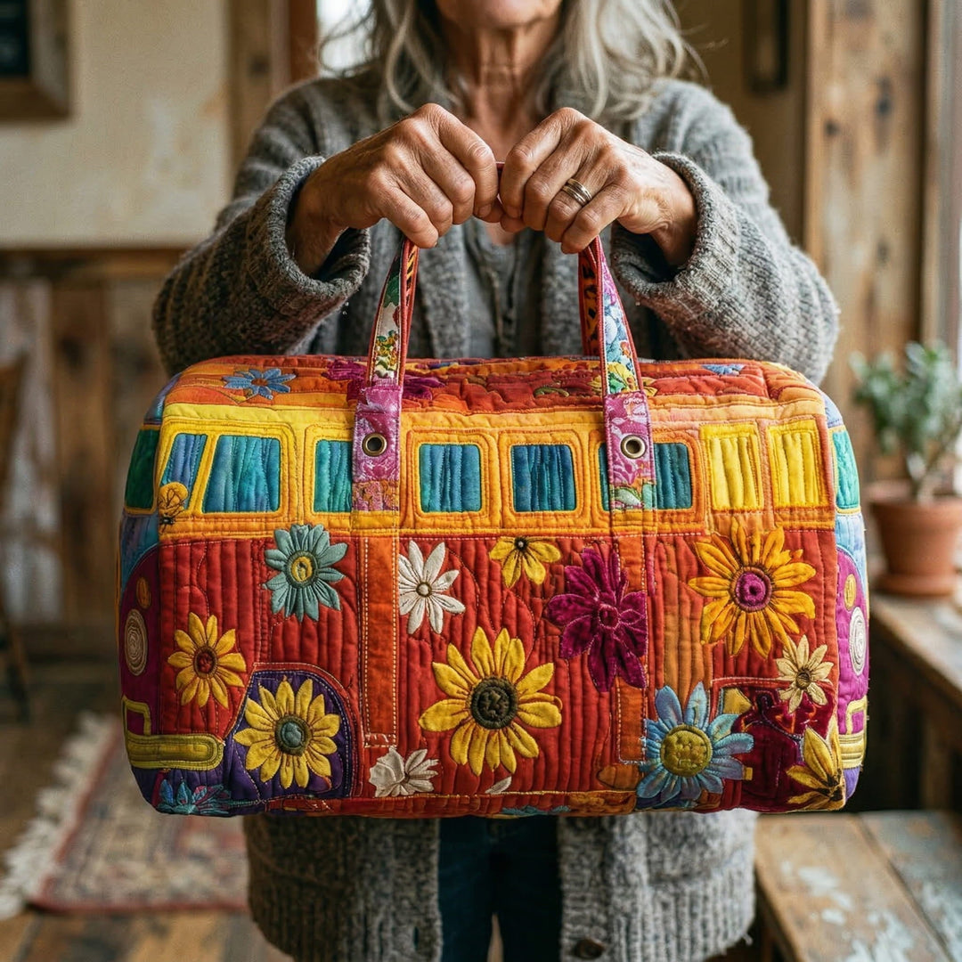 Sac de voyage matelassé – Hippiebus au look rétro