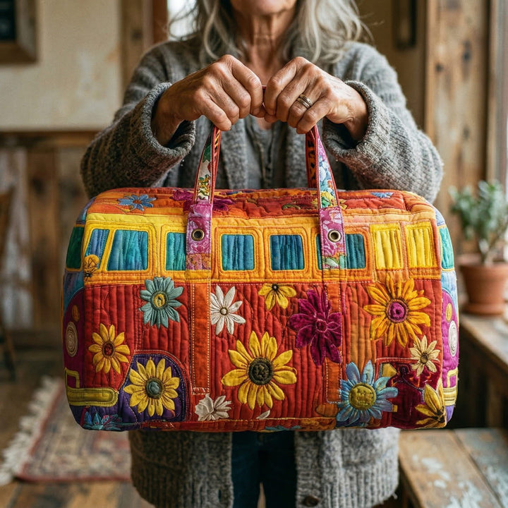 Sac de voyage matelassé – Hippiebus au look rétro