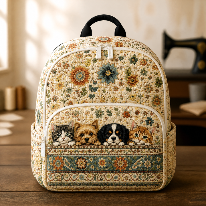 Sac à dos boho fleuri