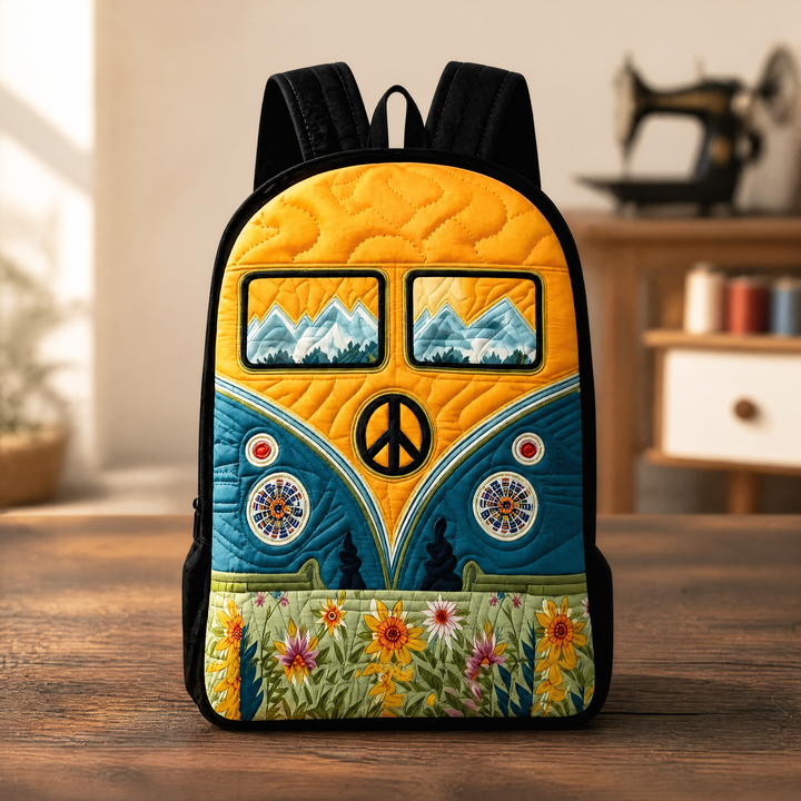 Sac à dos vintage avec rembourrage et bretelles noires