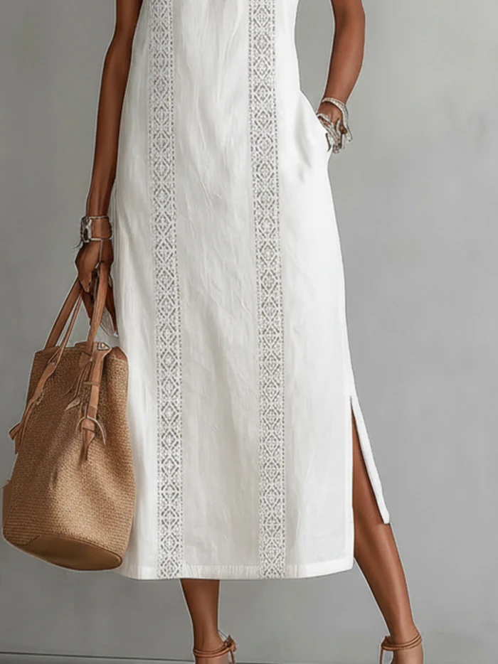 Chloe | Robe Midi Élégante d'Été