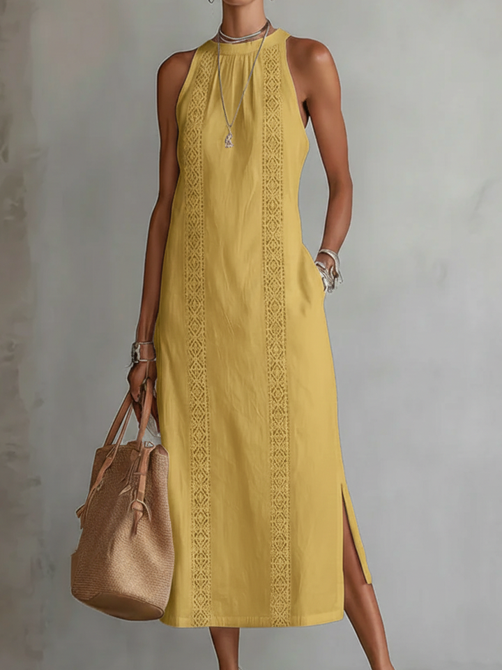 Chloe | Robe Midi Élégante d'Été