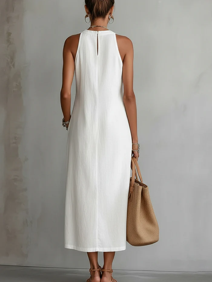 Chloe | Robe Midi Élégante d'Été