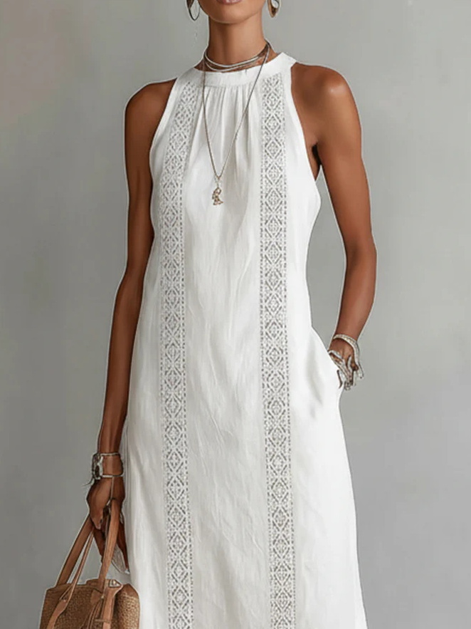 Chloe | Robe Midi Élégante d'Été
