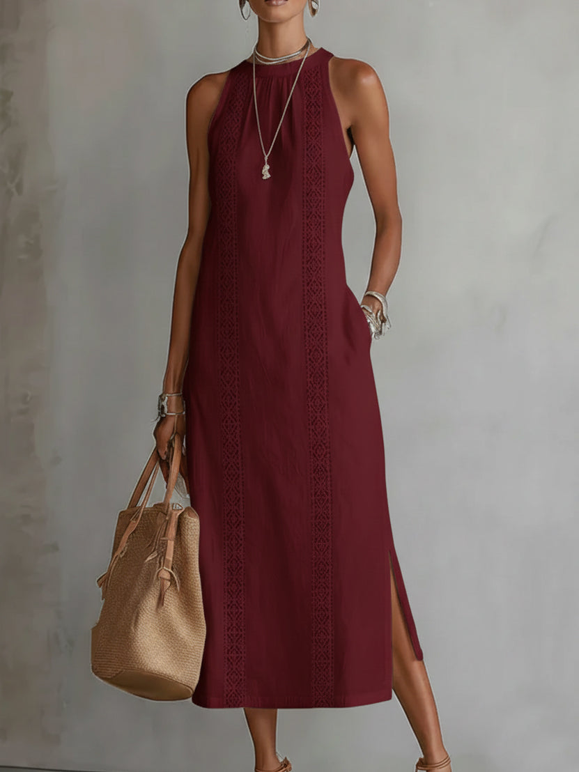 Chloe | Robe Midi Élégante d'Été