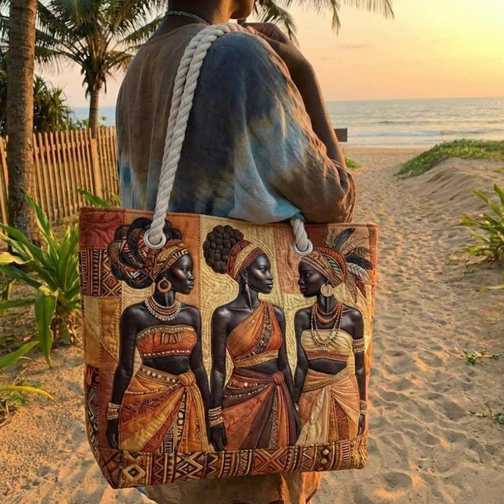 Sac de plage fait main | Melanin Queens Glow