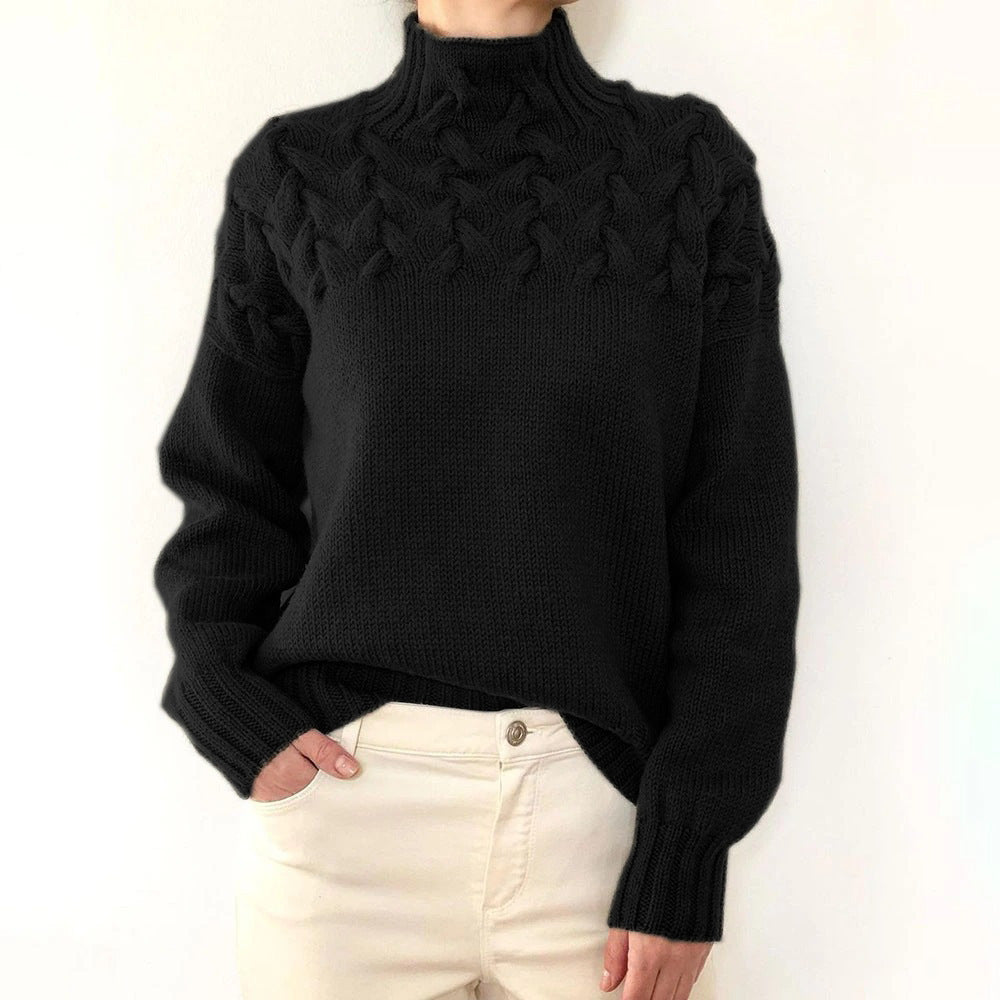 Elena | Pull Col Roulé Chaud